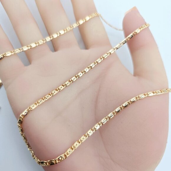 Elegant Box Link Rose Gold Chain Necklace for Men & Women, 19.7 Inch, XPNL0094 - Picture 10 of 11